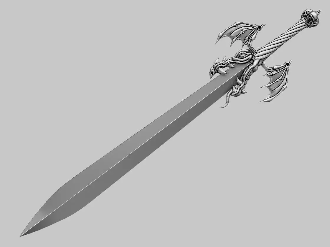 Alastor - sword  from Devil May Cry 3D print model 3D print model_0