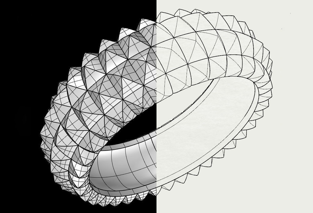  Wedding Rings 3D print model_4