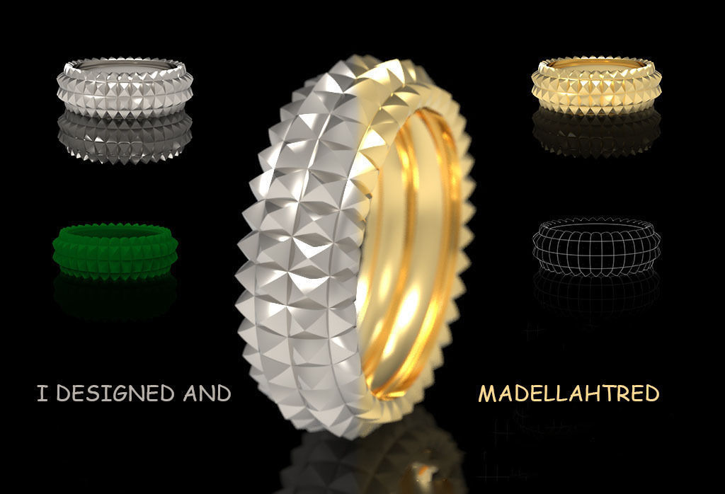  Wedding Rings 3D print model_1