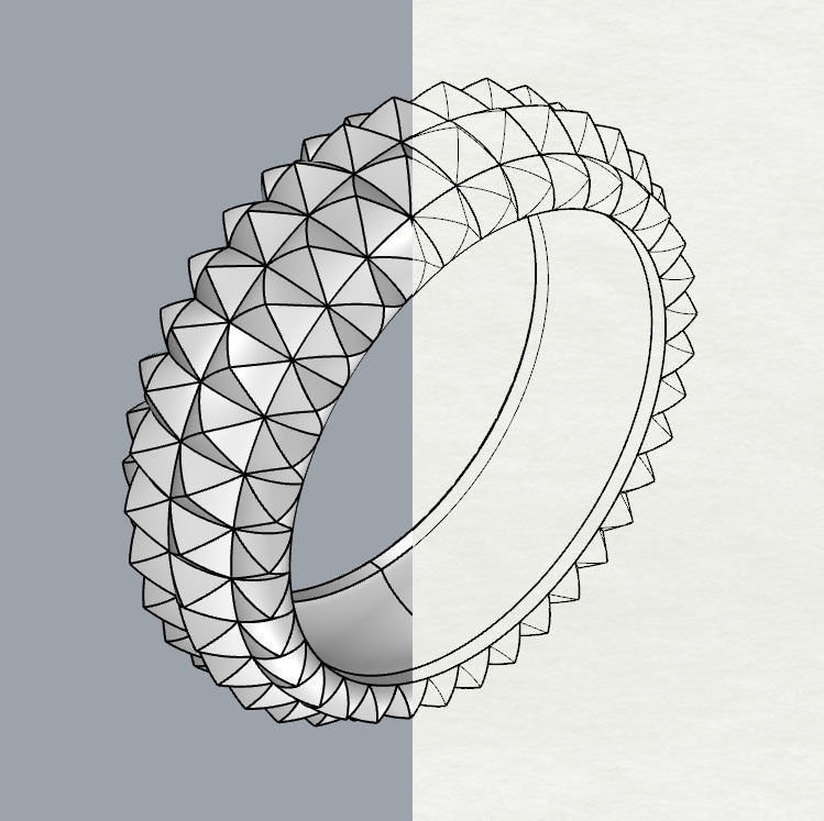 Wedding Rings 3D print model_5