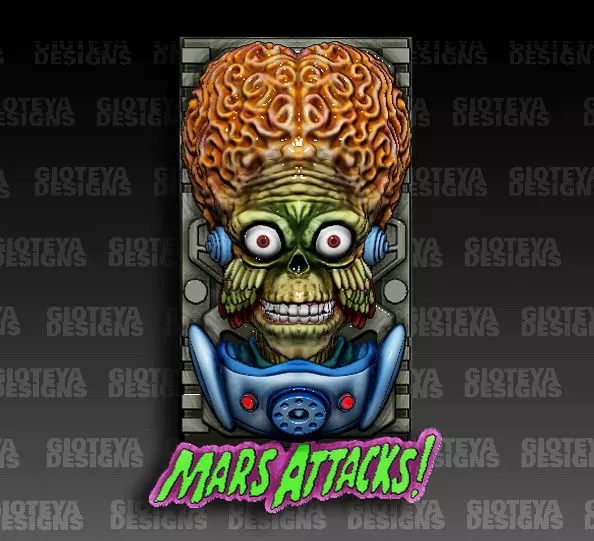 Mars Attack Magnet 3D model_0