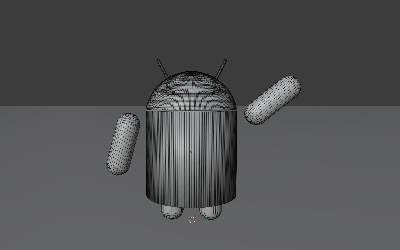 Beautiful android made in Blender 3D Free 3D model_5