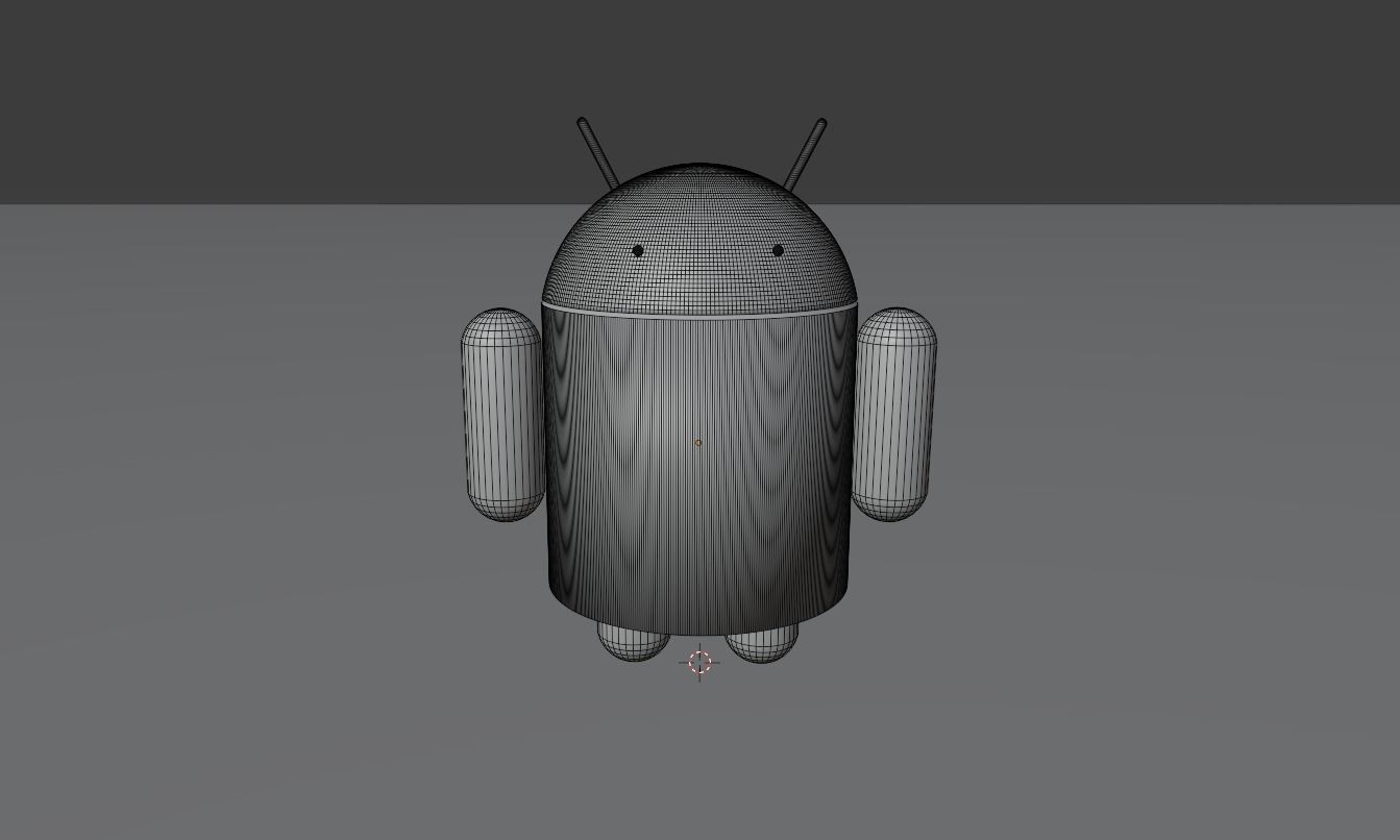 Beautiful android made in Blender 3D Free 3D model_6