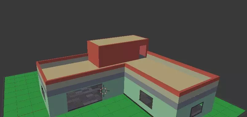 L-SHAPED HOUSE FREE FIRE Free 3D model_0