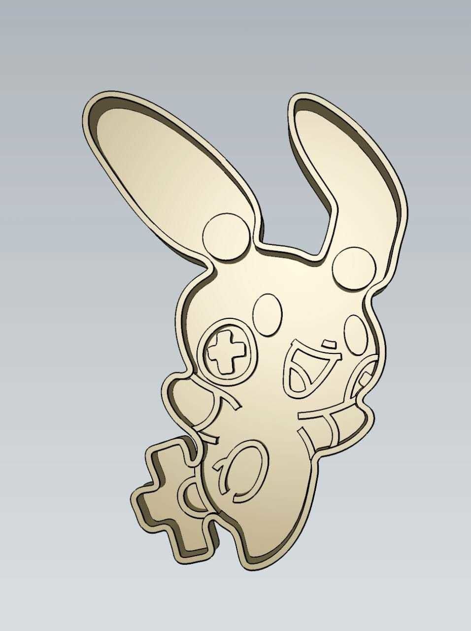 Amazing Pokemon Plusle Cookie Cutter Stamp Cake Decorating 3D model_1