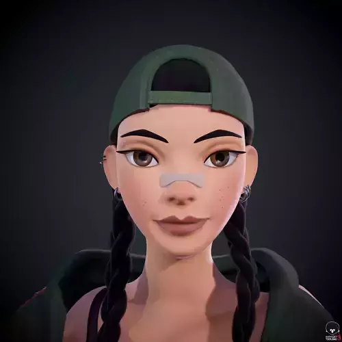 Cartoon Girl -Ready To Rigg