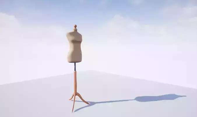Dress Form - Sewing Mannequin Low-poly 3D model