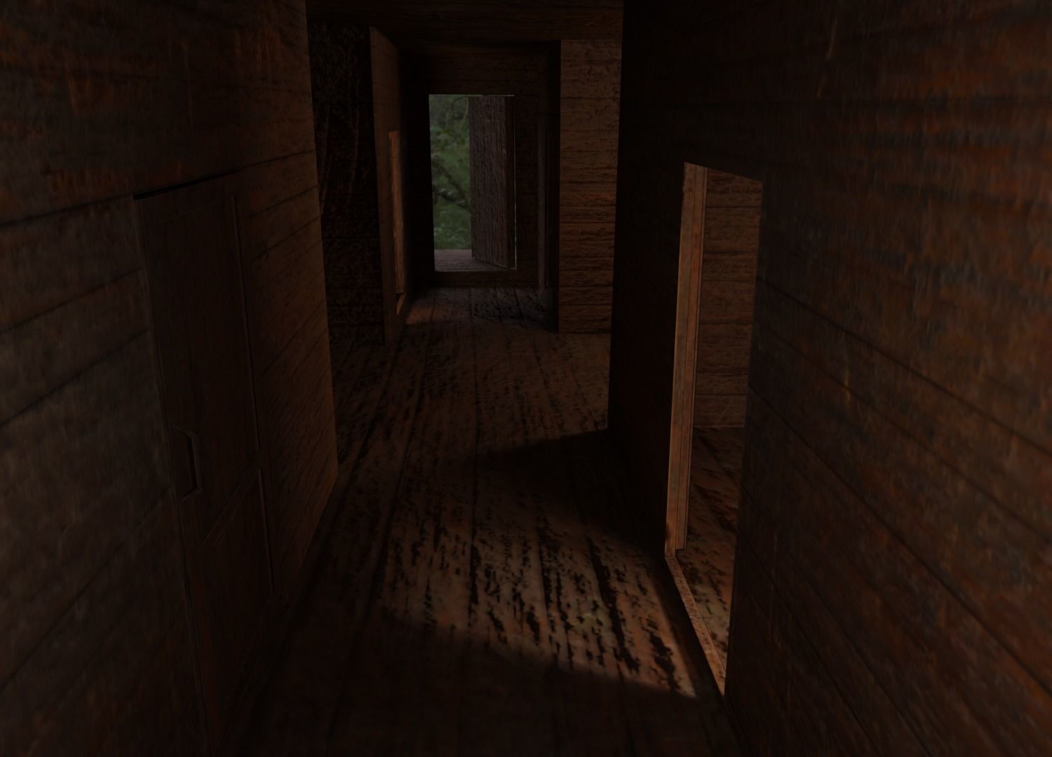 OLD BROKEN HOUSE LOW POLY Low-poly 3D model_8