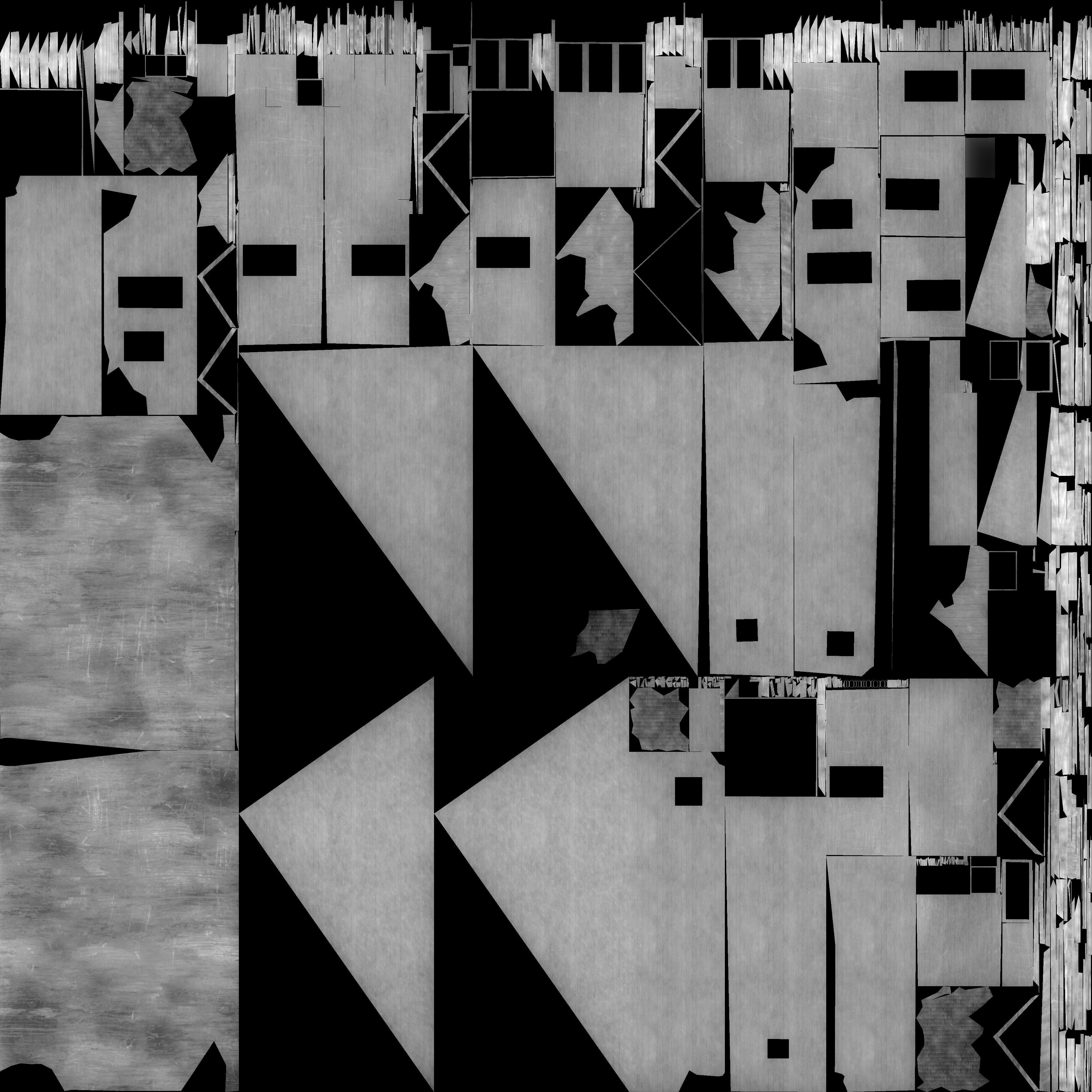 OLD BROKEN HOUSE LOW POLY Low-poly 3D model_10