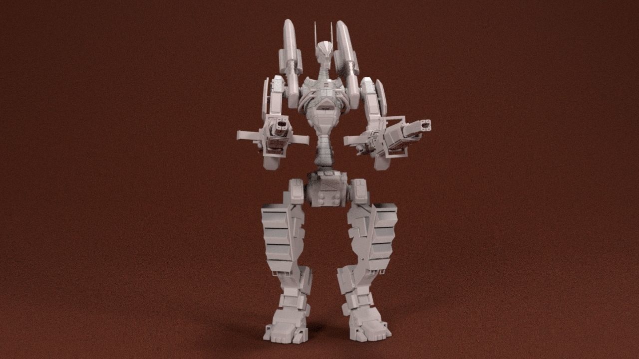 28mm Strike Mech - Seraph 3D print model_3