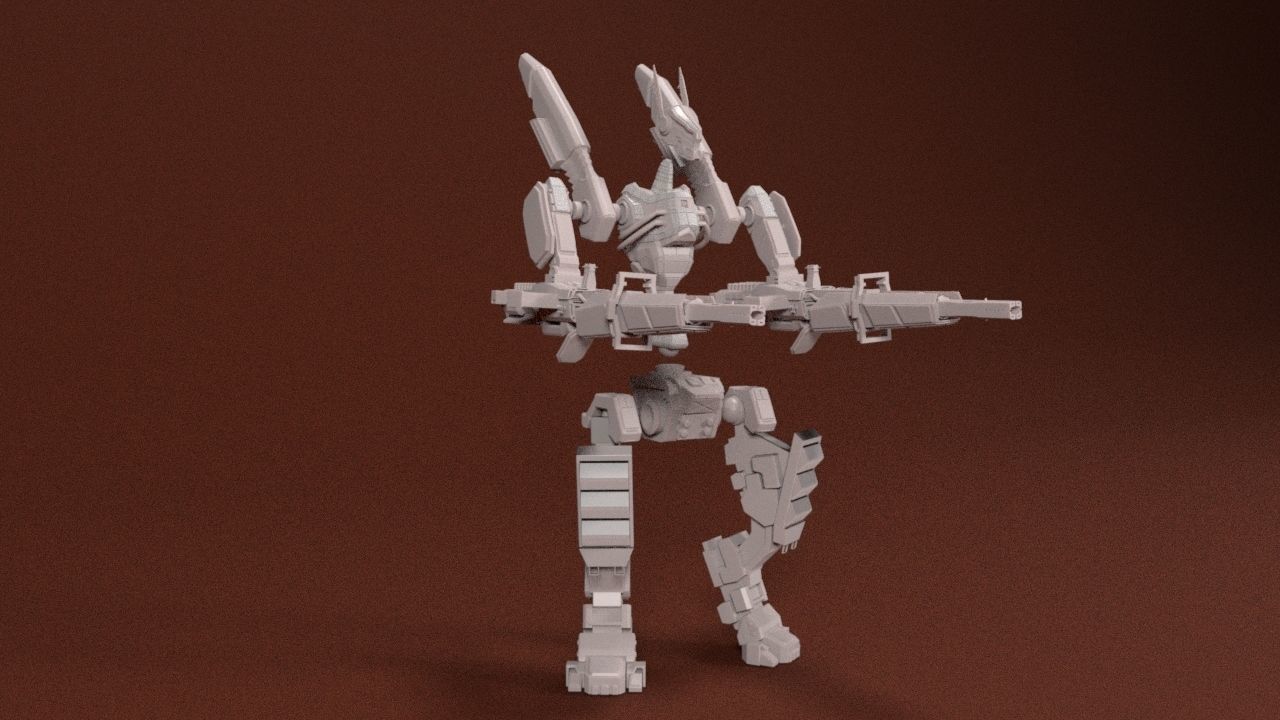 28mm Strike Mech - Seraph 3D print model_6