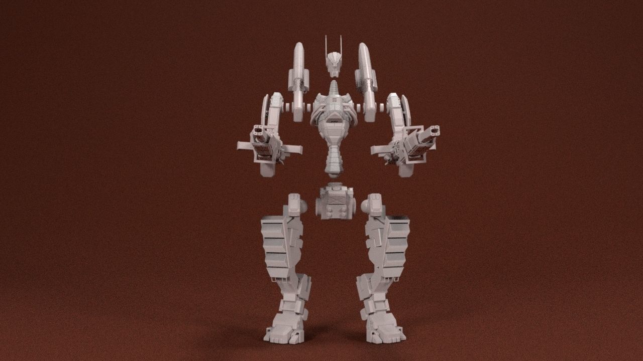 28mm Strike Mech - Seraph 3D print model_5