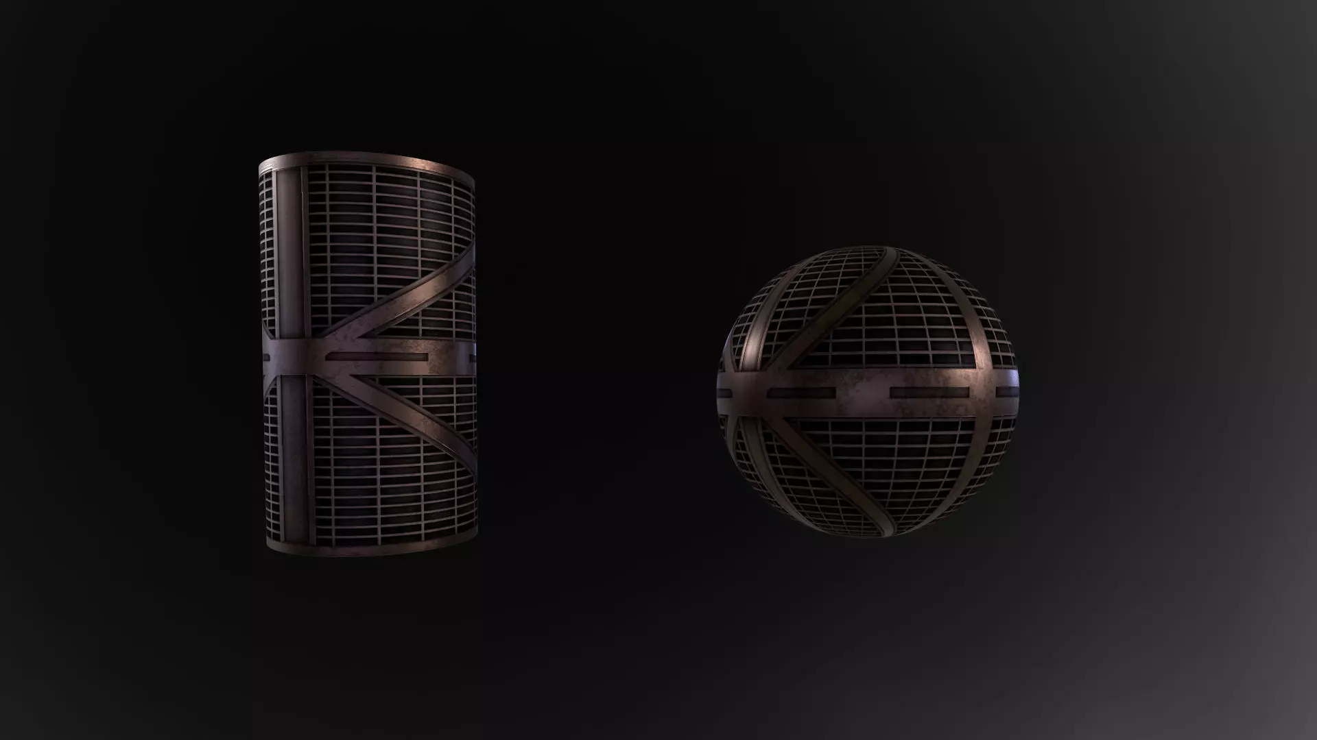 SciFiFloor two metal cylinders Texture