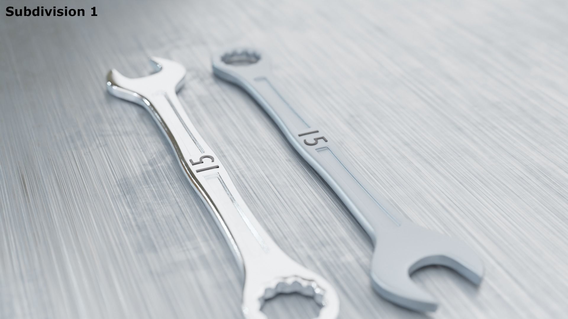 spanners ratchet wrench set 3D model_17