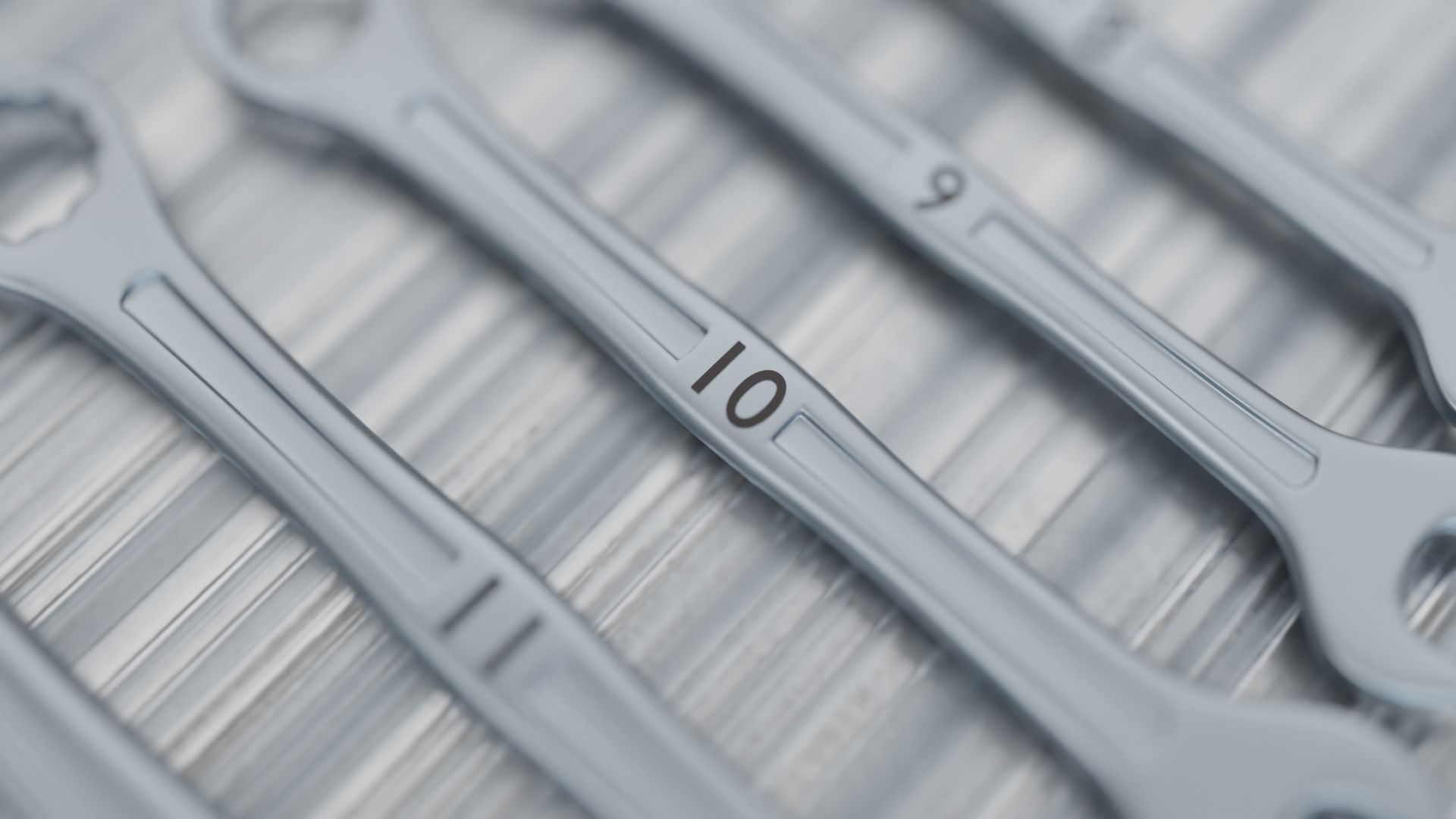 spanners ratchet wrench set 3D model_5