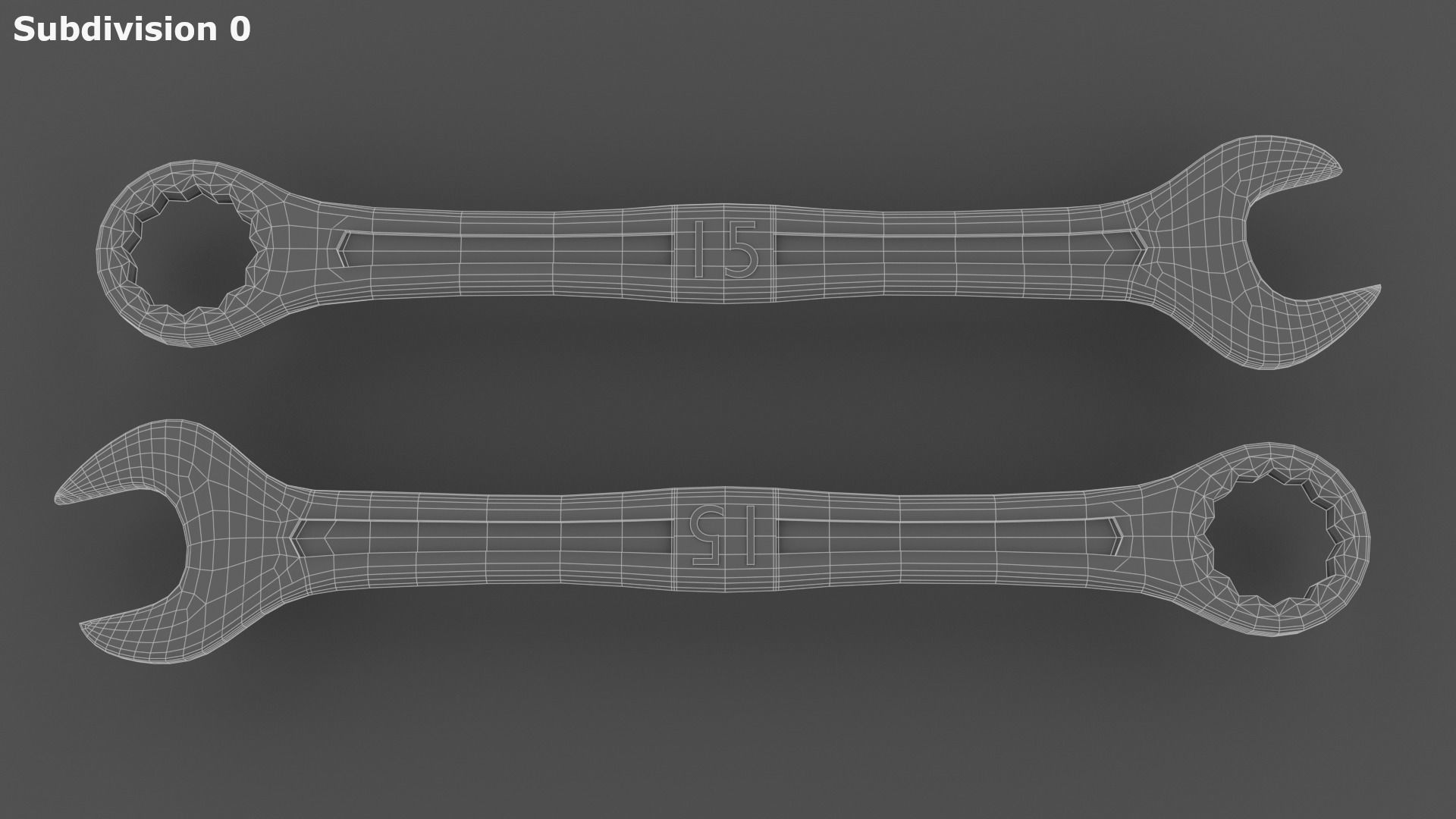 spanners ratchet wrench set 3D model_18