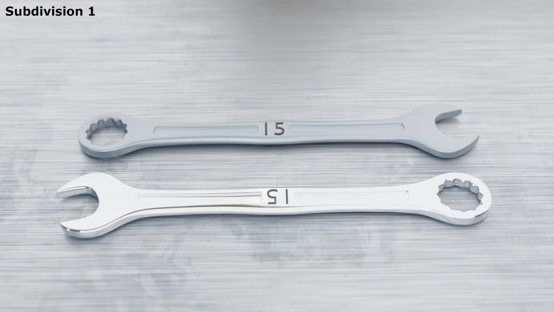 spanners ratchet wrench set 3D model_15
