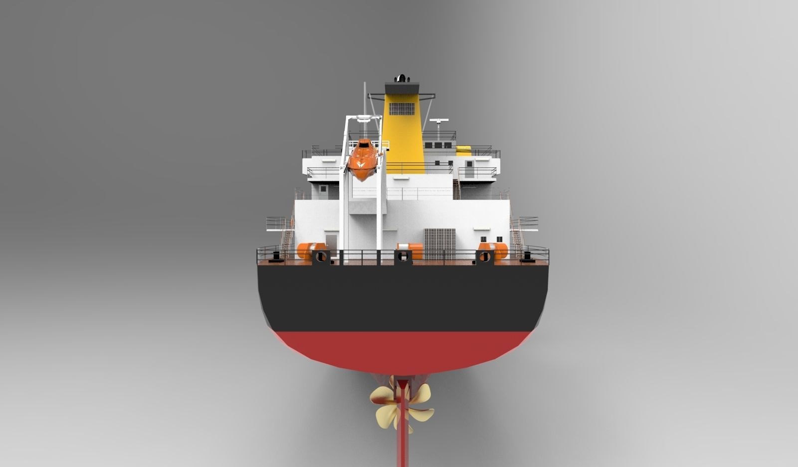 Cargo ship basic 3D model_5
