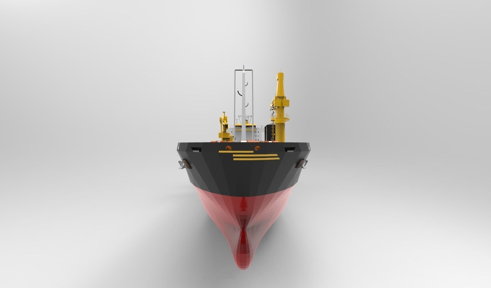 Cargo ship basic 3D model_6