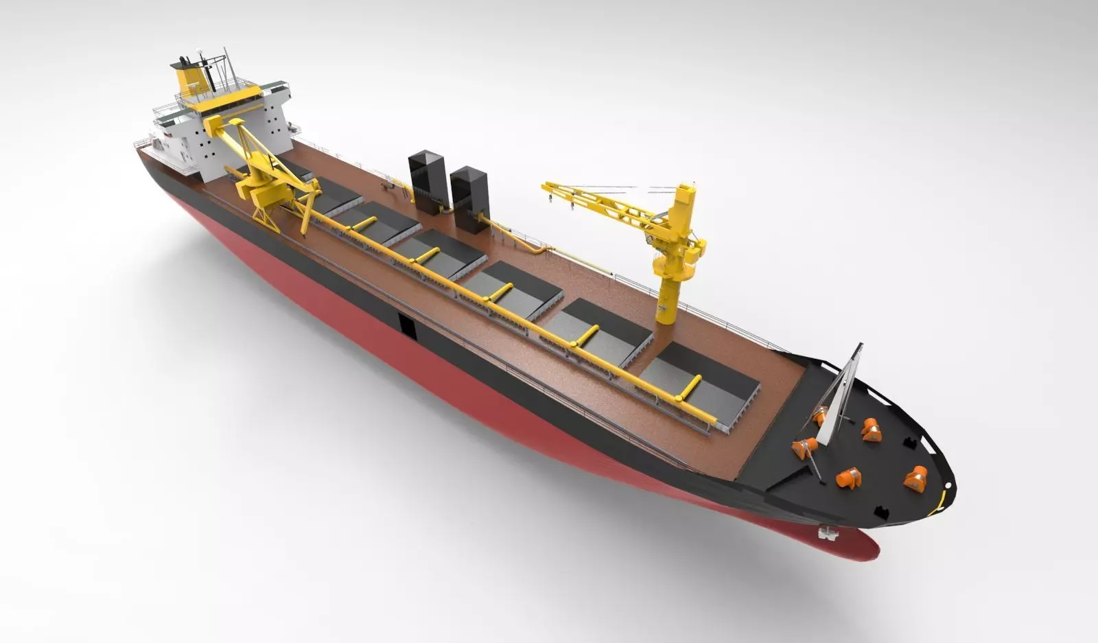 Cargo ship basic 3D model_0