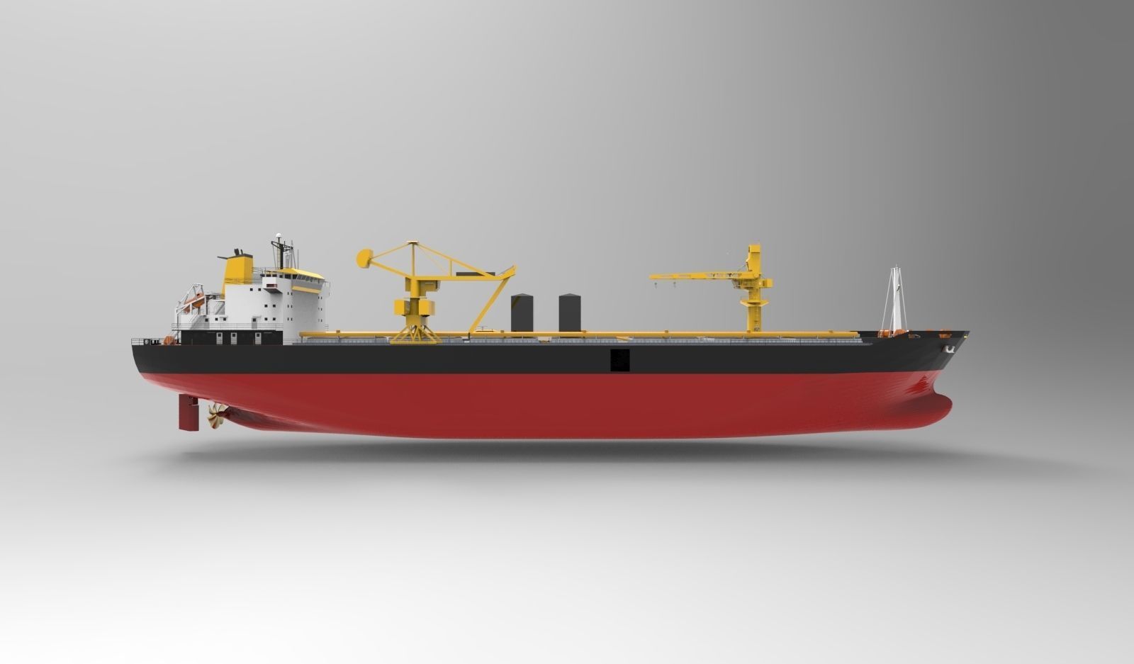 Cargo ship basic 3D model_3