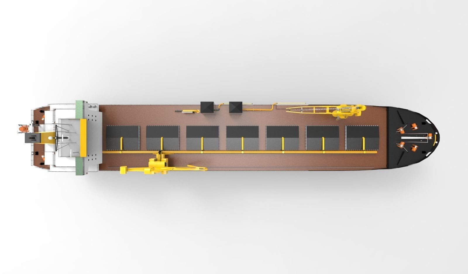 Cargo ship basic 3D model_7