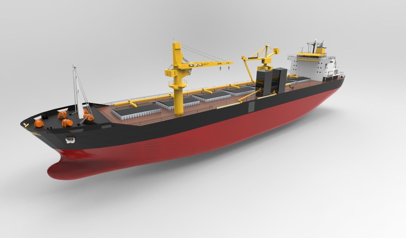Cargo ship basic 3D model_11