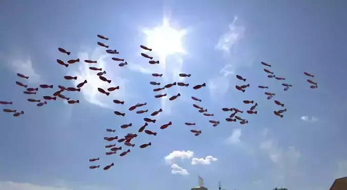 Fish Low res distance models 3D model