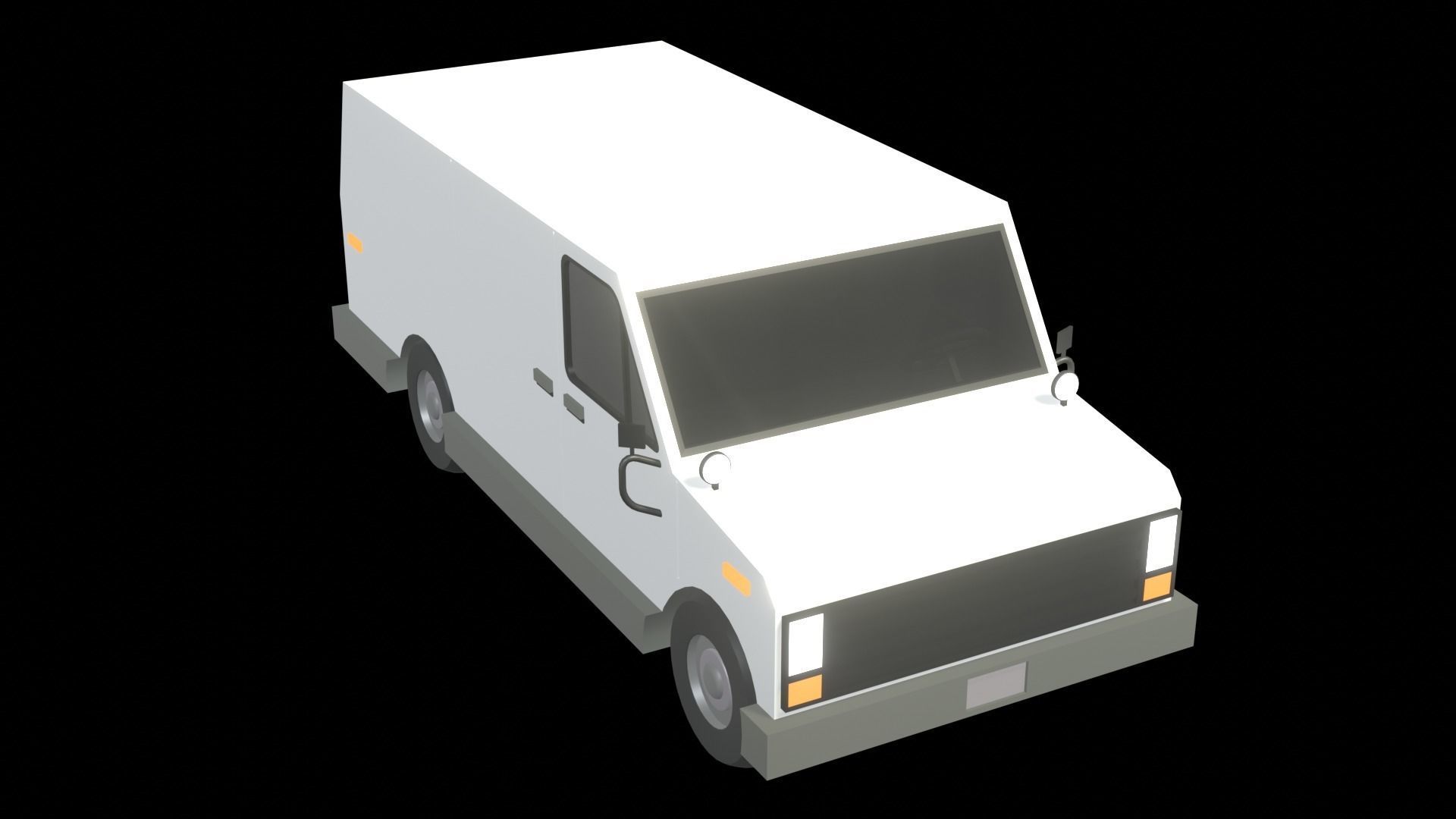 Cartoon van 3D model_3