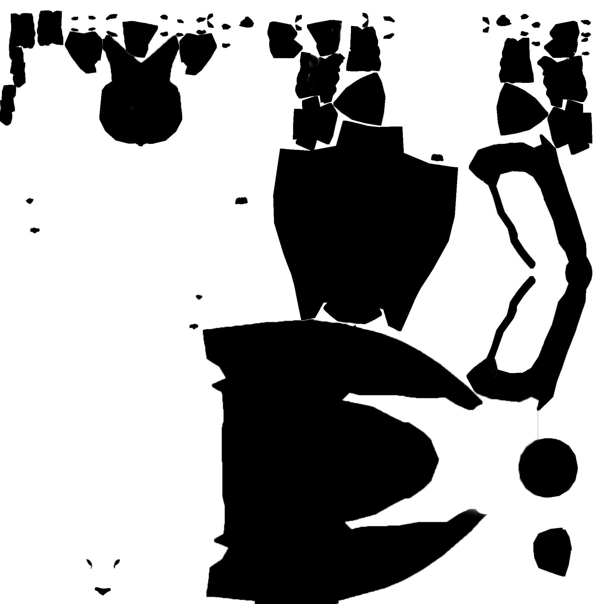 Leopard in wild 3D model_7