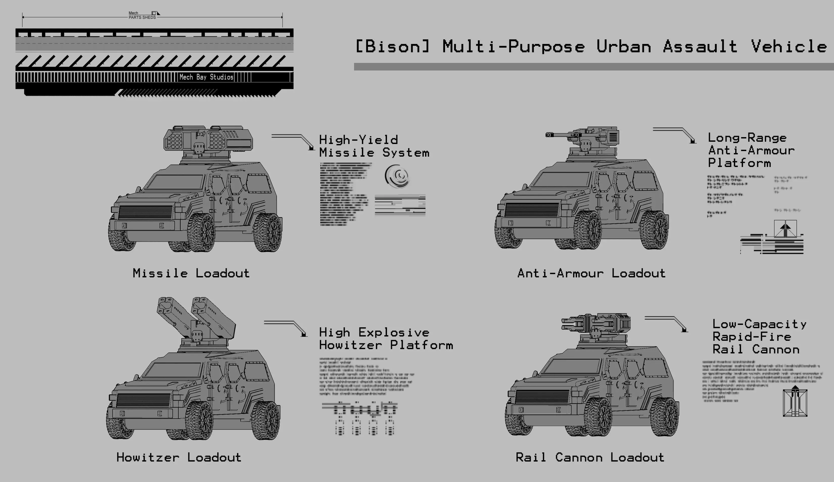 28mm Armored Car - Bison 3D print model_0