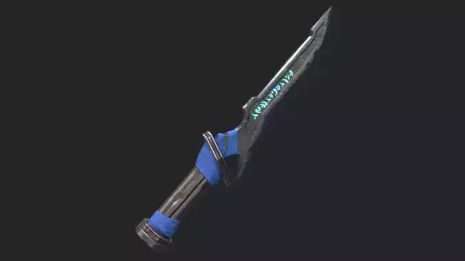 Fantasy Stylish- Dagger of Faith Low-poly 3D model