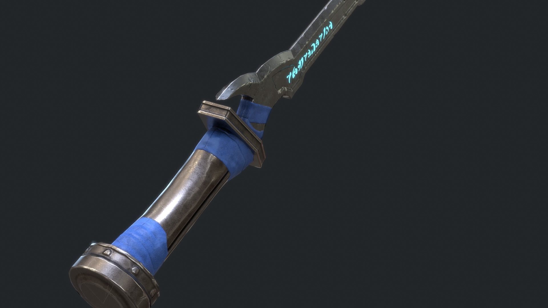 Fantasy Stylish- Dagger of Faith Low-poly 3D model_4