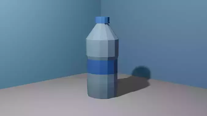 Low Poly Water Bottle