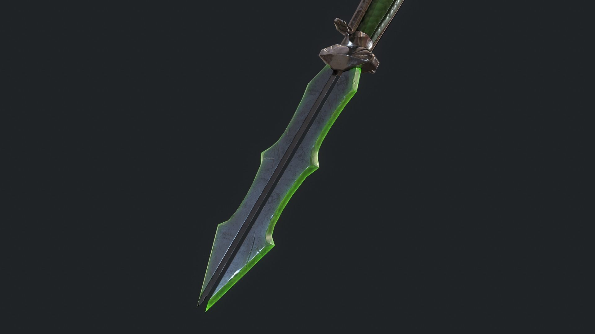 Fantasy Stylish- Dagger of Medusa Low-poly 3D model_4