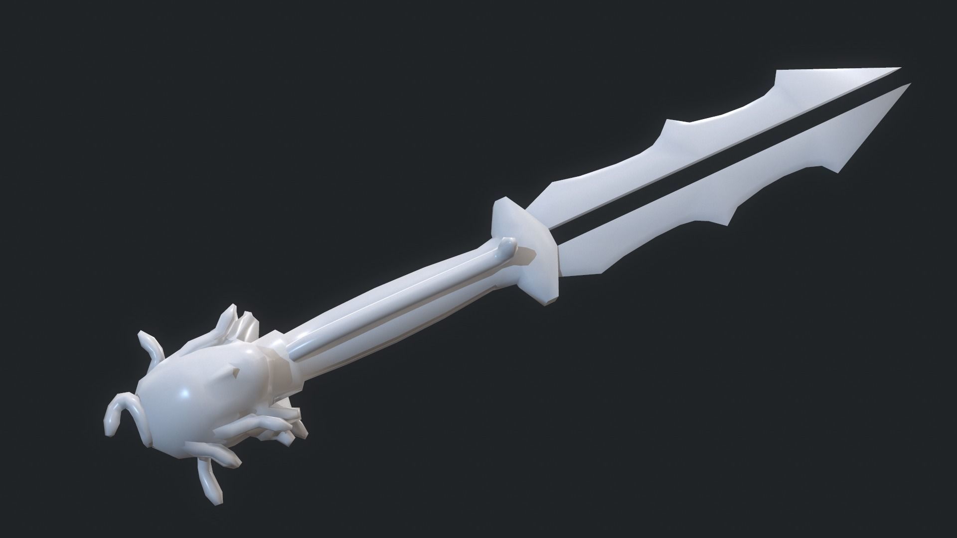 Fantasy Stylish- Dagger of Medusa Low-poly 3D model_6