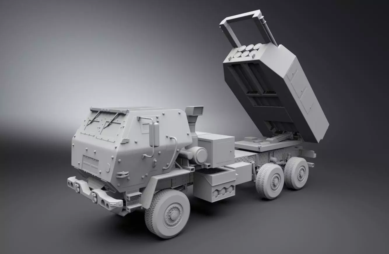 M142 HIMARS Scale model   3D print model_0