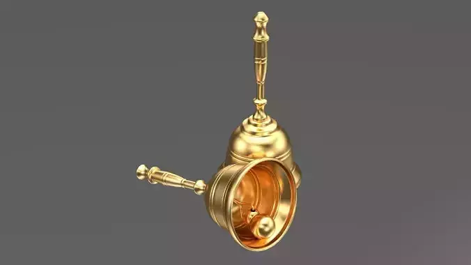 Gold Bell with Handle