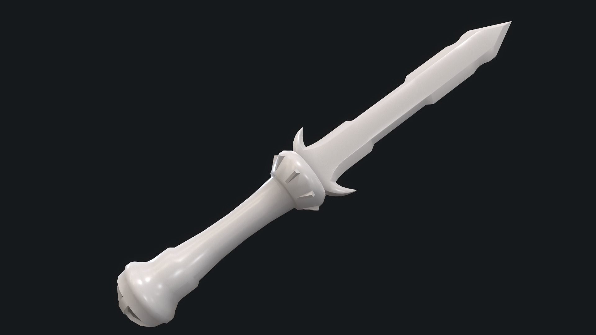Fantasy Stylish- Dagger of Rave Low-poly 3D model_6