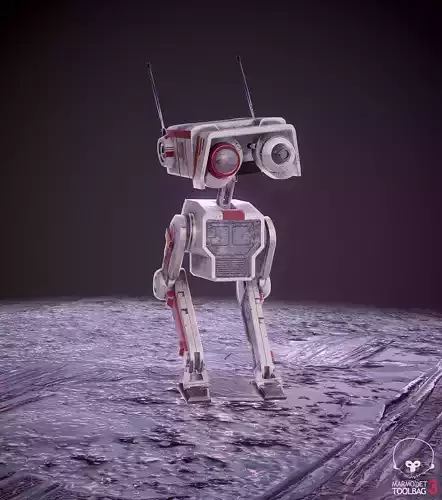 BD-1 Game Character -Ready To Rigg Low-poly 3D model