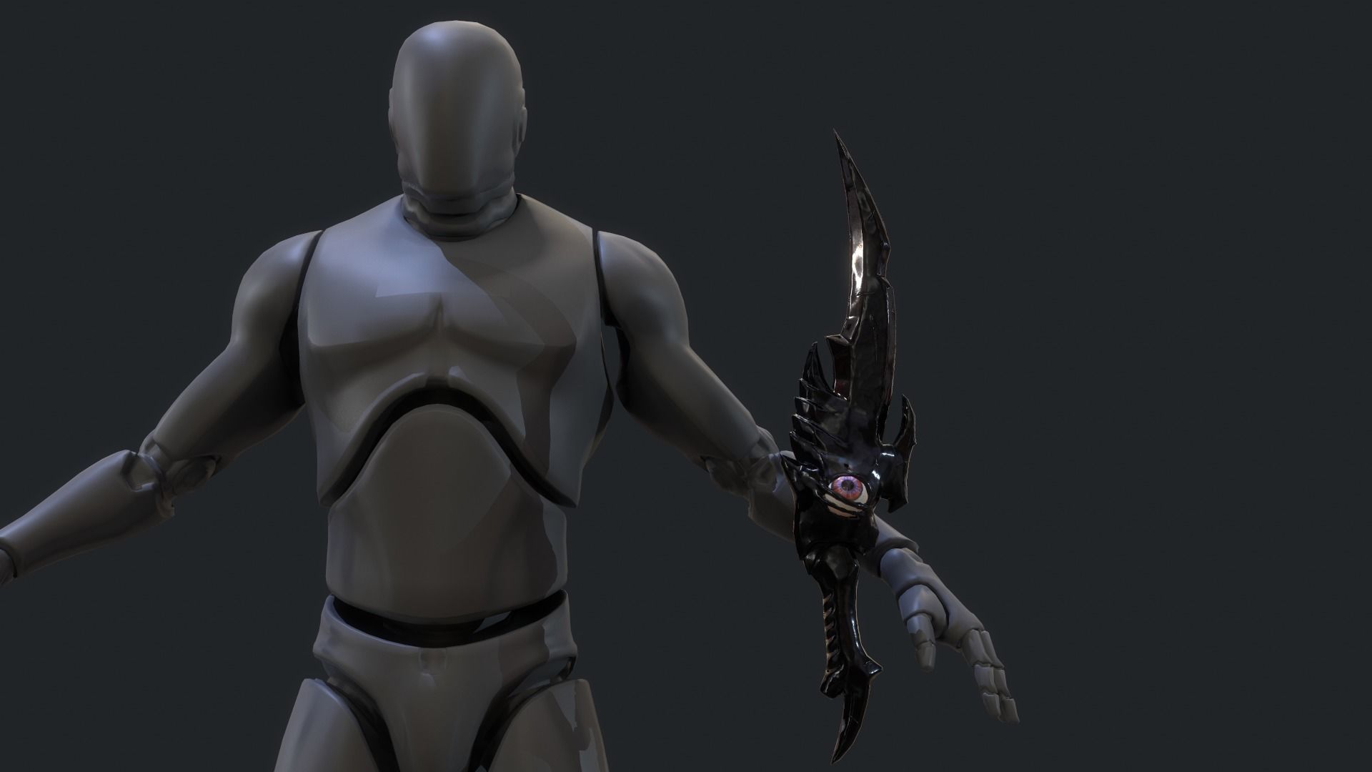 Fantasy Stylish- Dagger of Silence Low-poly 3D model_8