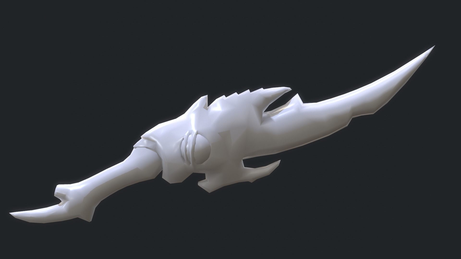 Fantasy Stylish- Dagger of Silence Low-poly 3D model_7