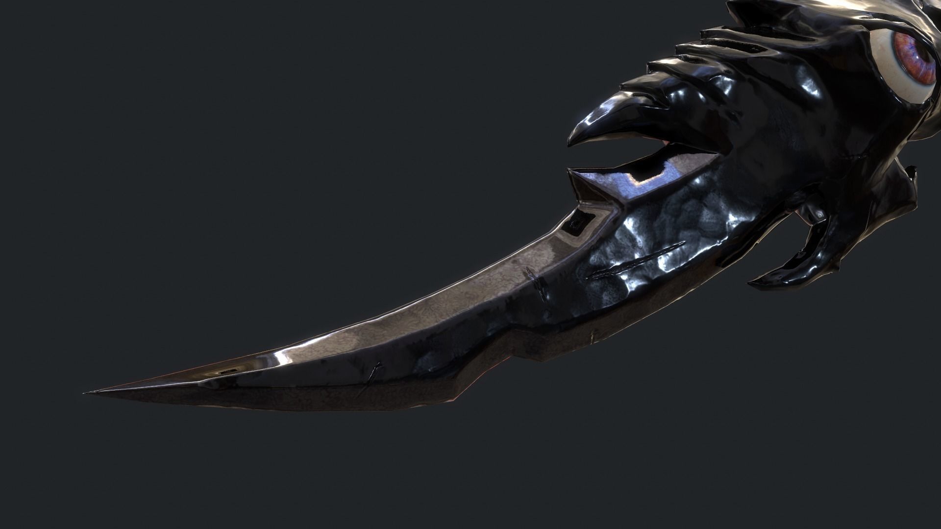 Fantasy Stylish- Dagger of Silence Low-poly 3D model_5
