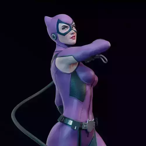 Catwoman statue 3D print model