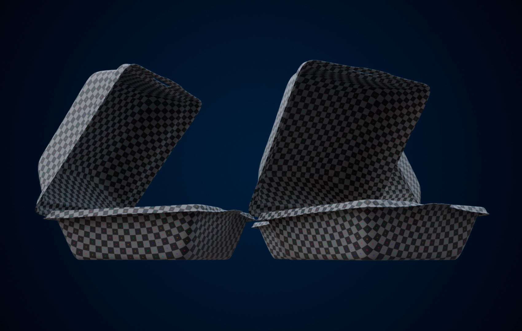 Disposable - Food Styrofoam Container 3D model_24