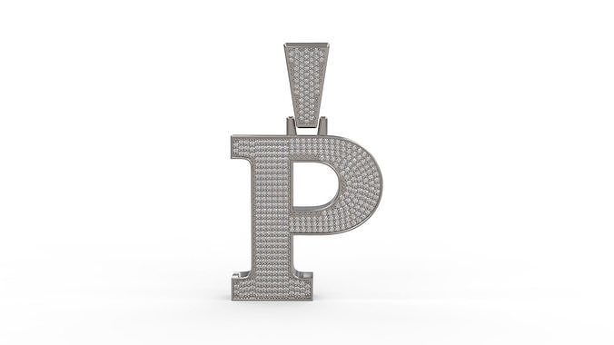P Pendant V1 3D print model