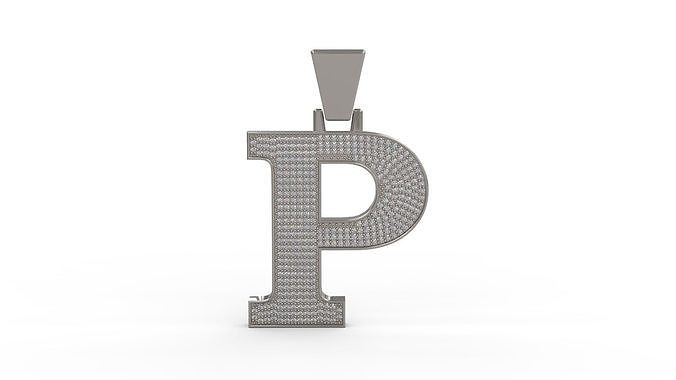 P Pendant V2 3D print model