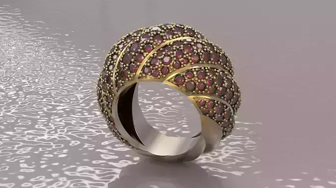 BIG RING WITH GEMS