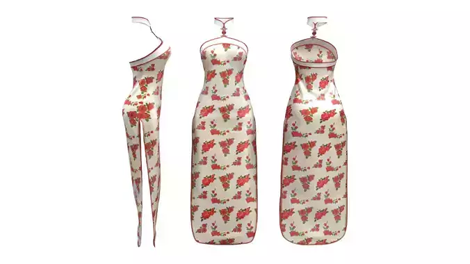 Chinese Night Out Strapless Dress With Side Slits