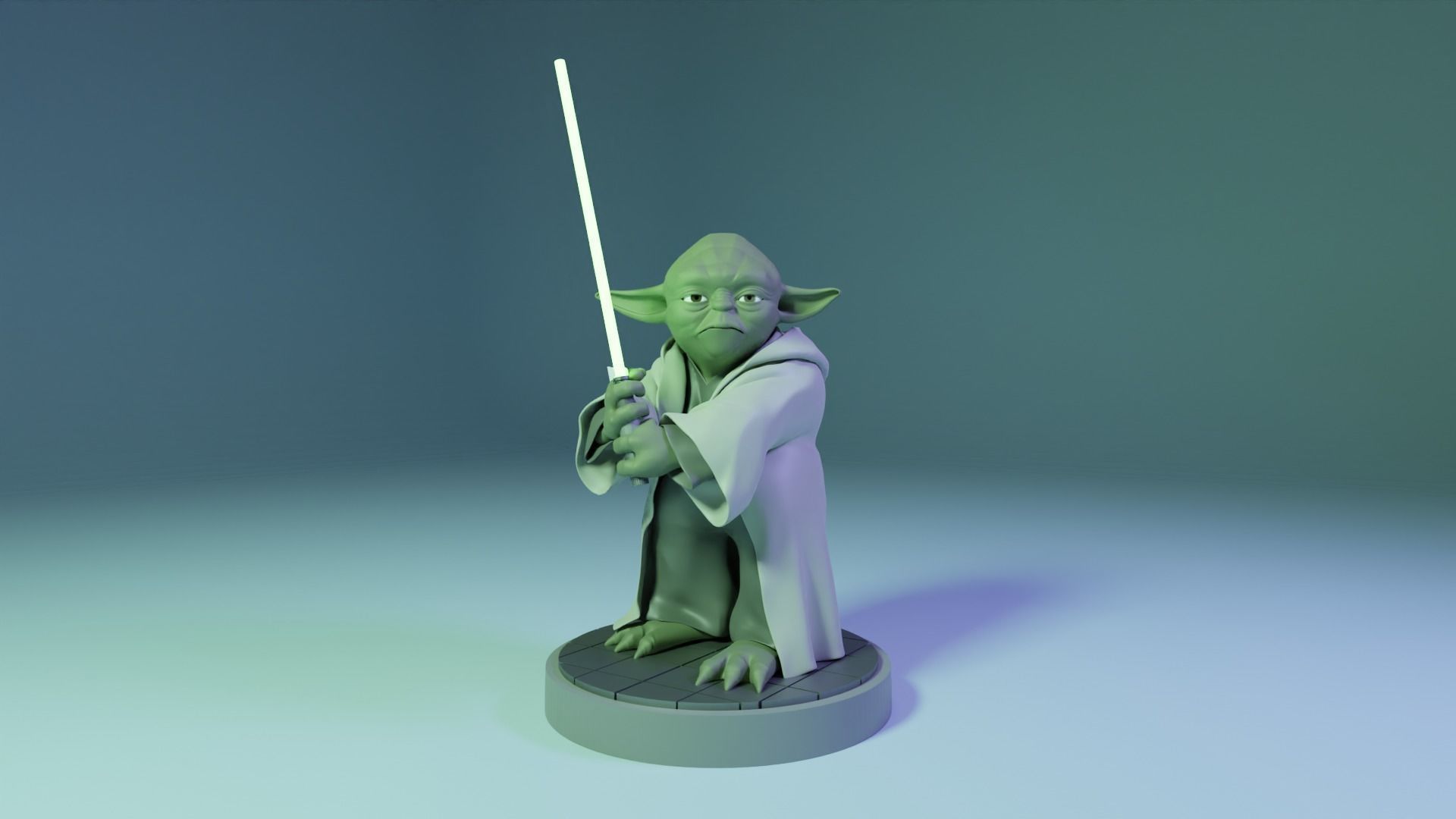 Star wars Yoda 3D print model_2